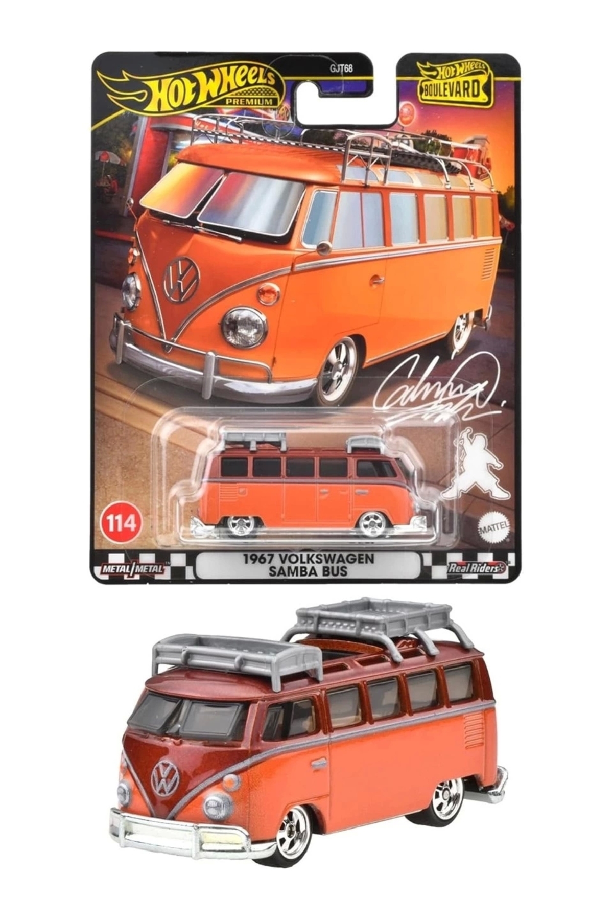 مدل خودرو بلوار 1967 اتوبوس فولکس واگن سامبا HRT62 از ترکیه HOT WHEELS