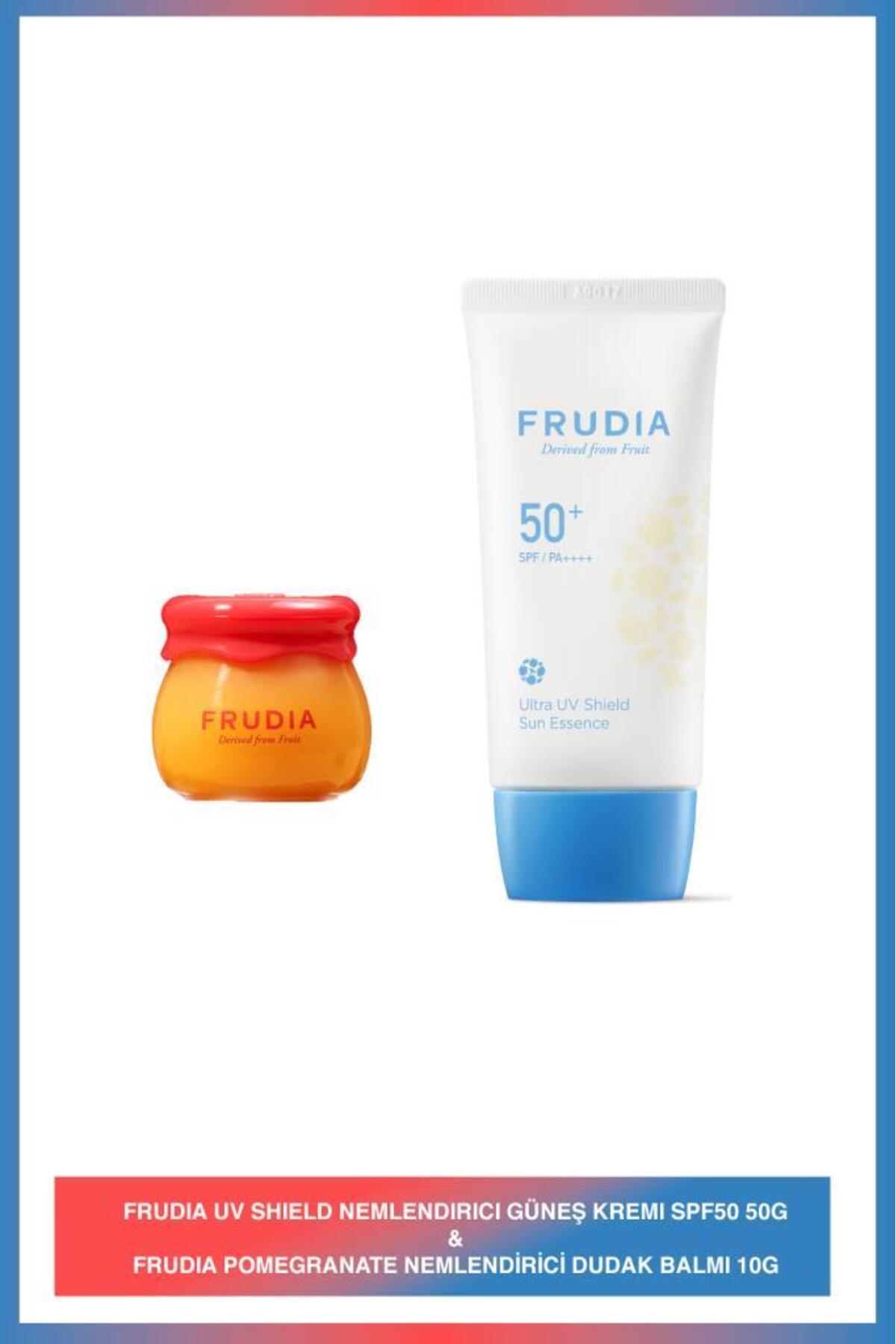 ست بالم لب اناری و ضدآفتاب مرطوب‌کننده فرودیا FRUDIA 50 Gr