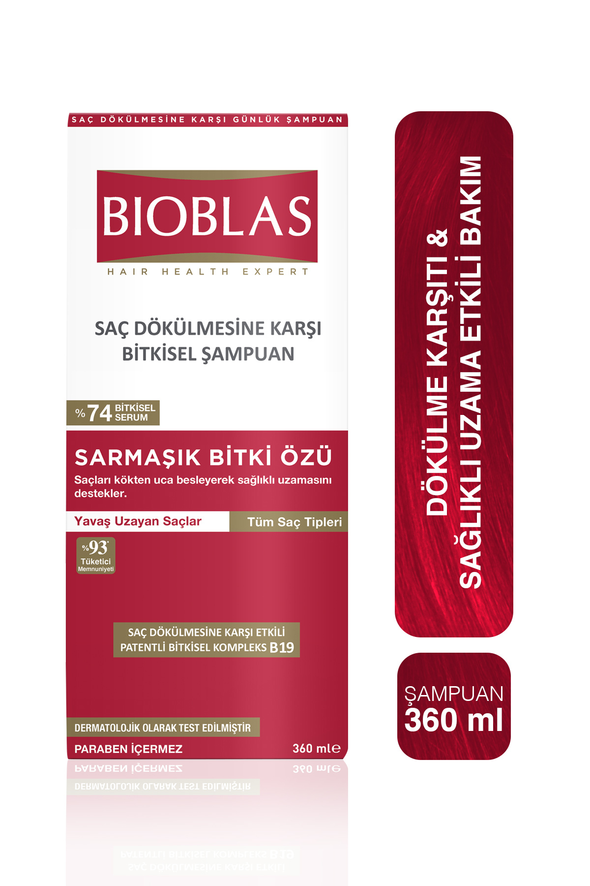 شامپو گیاهی ضد ریزش مو با عصاره پیچک 360 میلی لیتر Bioblas