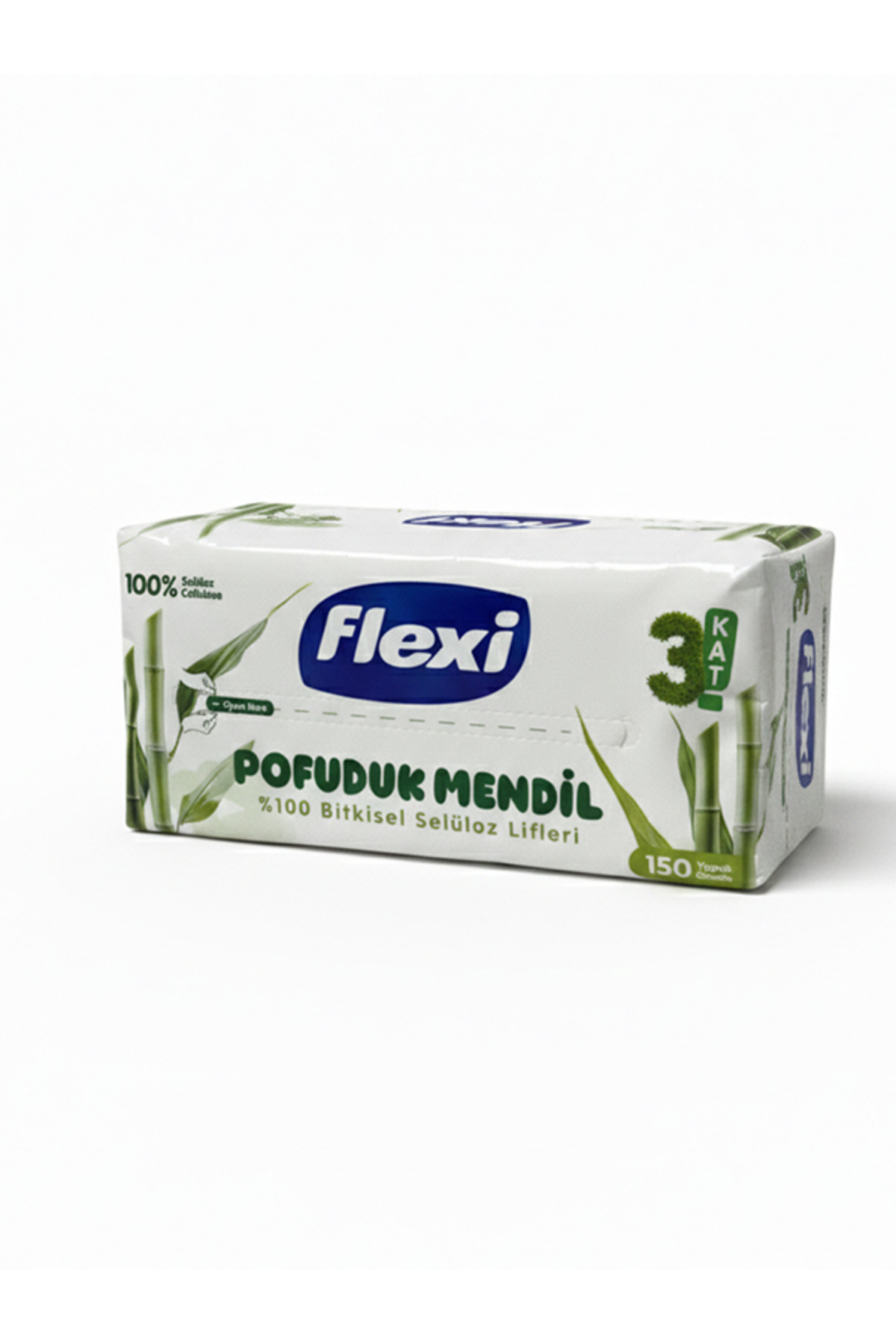 دستمال کاغذی فلکسی Flexi Pofuduk، بسته ۴ عددی، سه‌لایه، هر بسته ۱۵۰ برگ