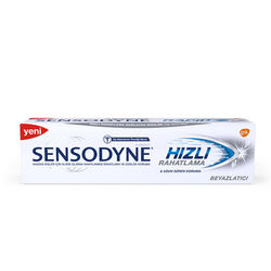 خمیردندان سفیدکننده سنسوداین Sensodyne Rapid Relief مناسب دندان‌های حساس، ۷۵ میلی‌لیتر