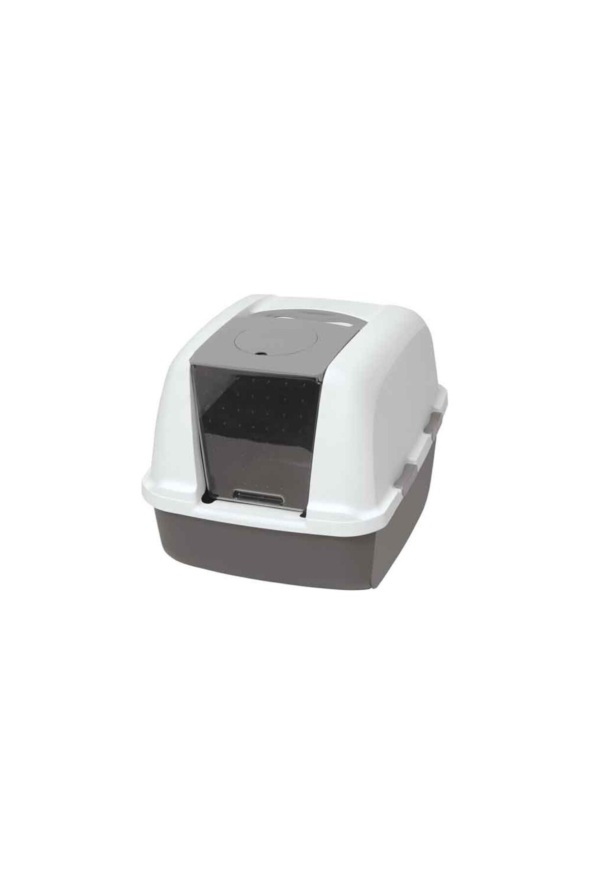ظرف خاک سرپوشیده گربه کاتیت Catit Hagen Matxzngz، خاکستری تیره