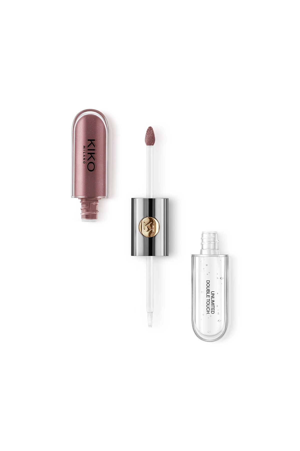 رژ لب مایع کیکو Unlimited Double Touch کد ۱۲۱ Dark Rosy Chestnut دارک رزی چستنات