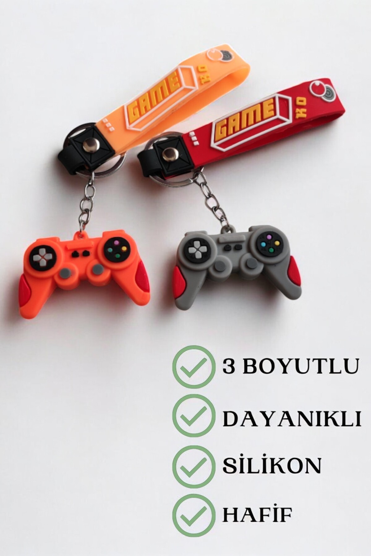 جلیقه کلید جاکلیدی سیلیکونی سه بعدی GAME JOYSTICK 2 عدد Lynare