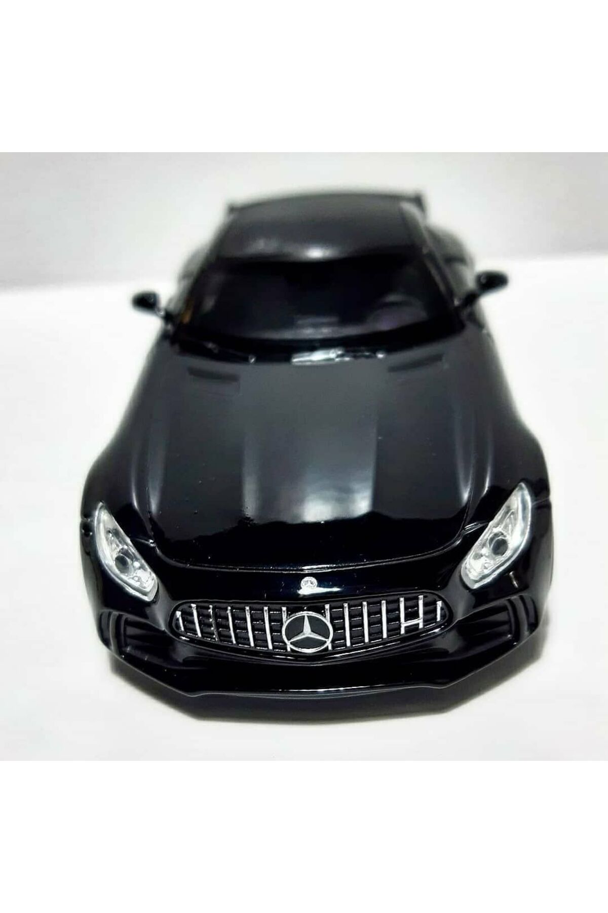 مدل خودرو 1.36 SCALE WELLY BRAND LICENSED MERCEDES AMG GTR مشکی COLOR 12CM MEDEL METAL CAR اورجینال WELLY