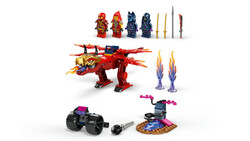 مجموعه ساختنی لگو LEGO نینجاگو NINJAGO نبرد اژدهای چشمه کای مدل 71815، ۱۲۰ قطعه، حداقل سن ۴ سال