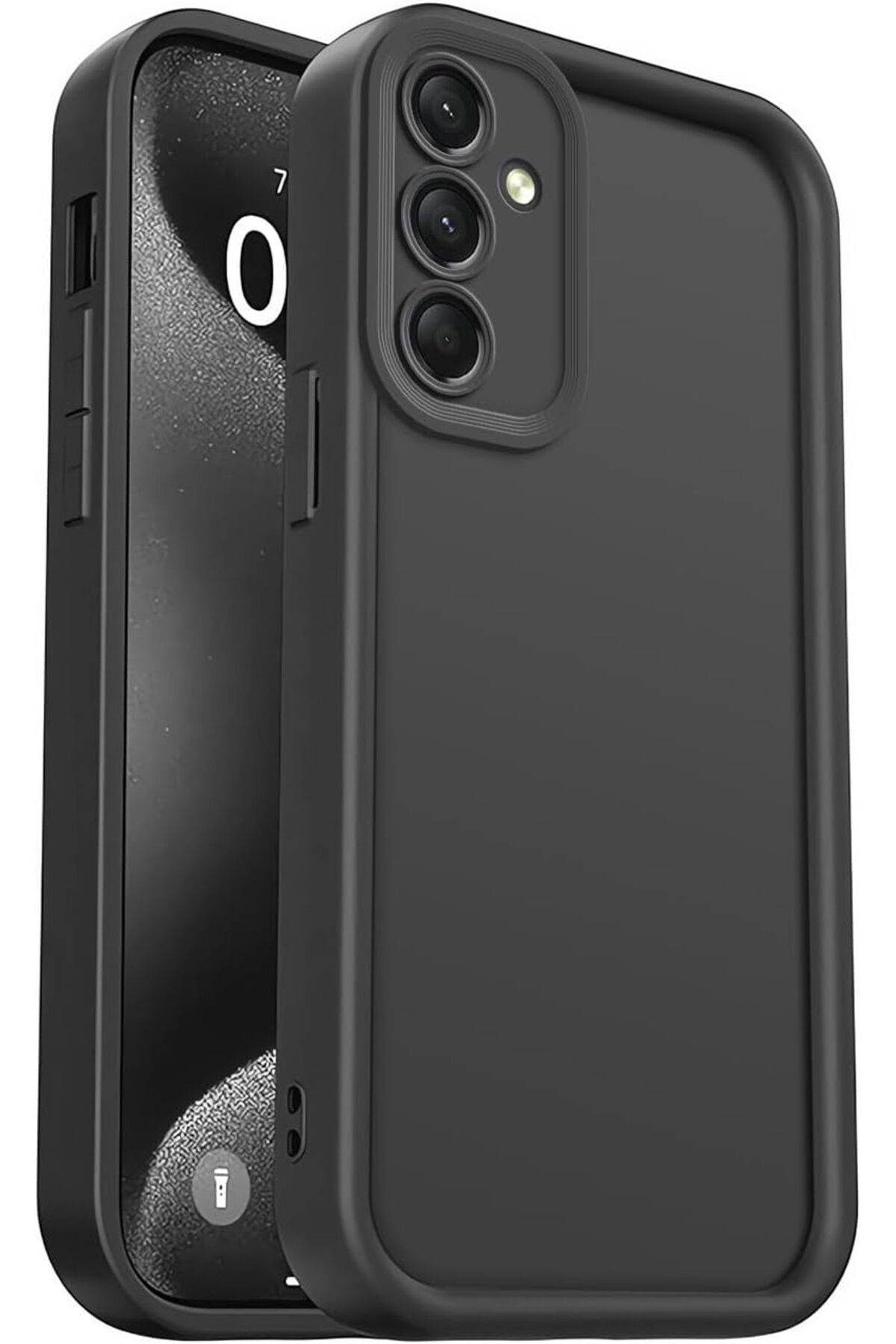 کاور و قاب پوشش محافظ سیلیکونی مشکی ضد ضربه با بافت نرم دوربین SAMSUNG GALAXY A24 فیبکس Fibaks