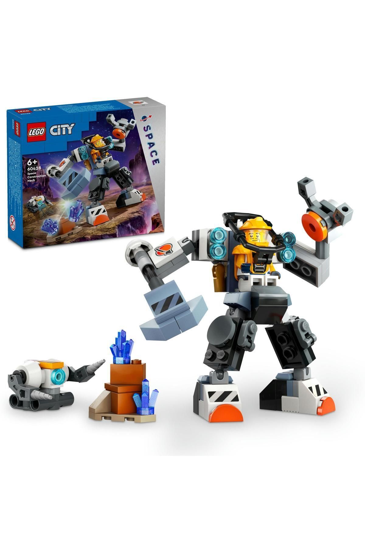 LEGO مجموعه ساخت ربات ساختمان‌سازی فضای شهر برای 6 سال و بالاتر (140 قطعه)