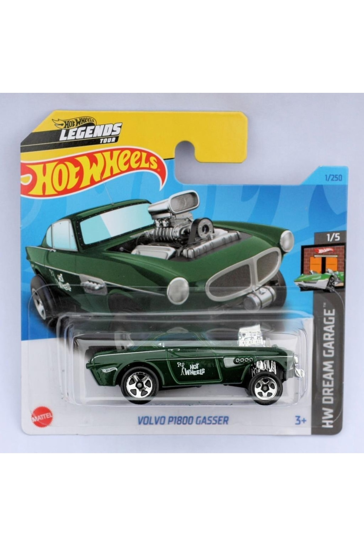 ماشین اسباب بازی چرخ های داغ ولوو P18000 GASSER HKG27 هات ویلز اورجینال HOT WHEELS