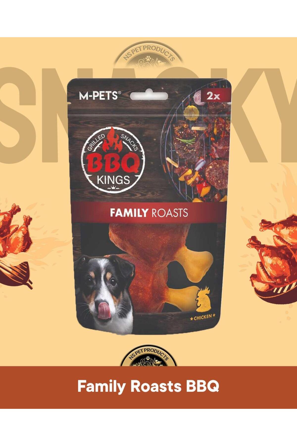 تشویقی سگ ام‌پتس M-PETS مدل BBQ Kings Family Roasts Chicken، مرغ، ۱۰۵ گرم