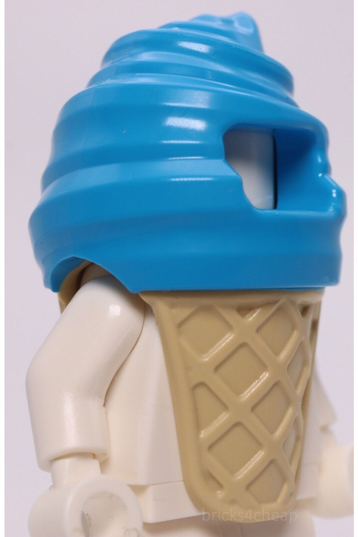 لگو MOC CUSTOM MINIFIGURE HEADGEAR لباس بستنی آبی تیره اورجینال LEGO