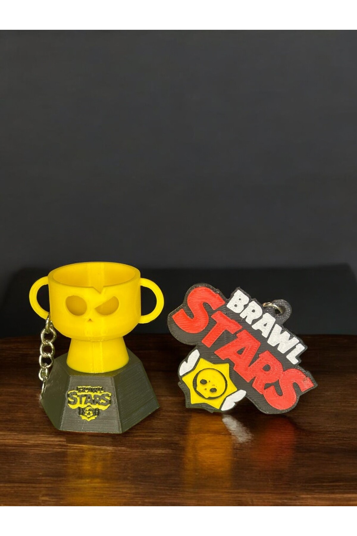 جلیقه کلید ست 2 تایی جاکلیدی و لوگوی BRAWL STARS با هدیه سکه 3boyutcraft