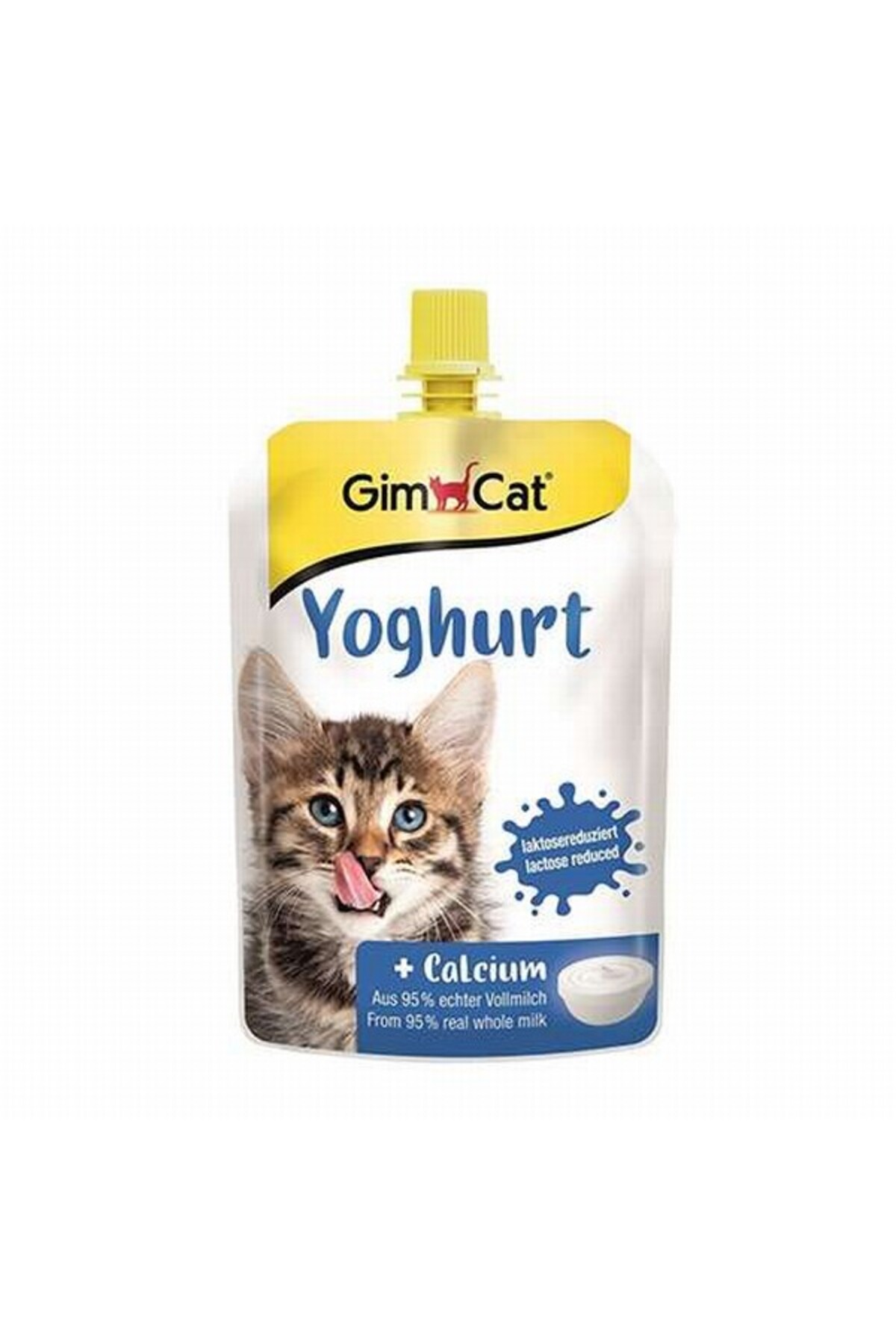 تشویقی ماست کلسیم‌دار گربه جیم‌کت Gimcat، ۱۵۰ گرم
