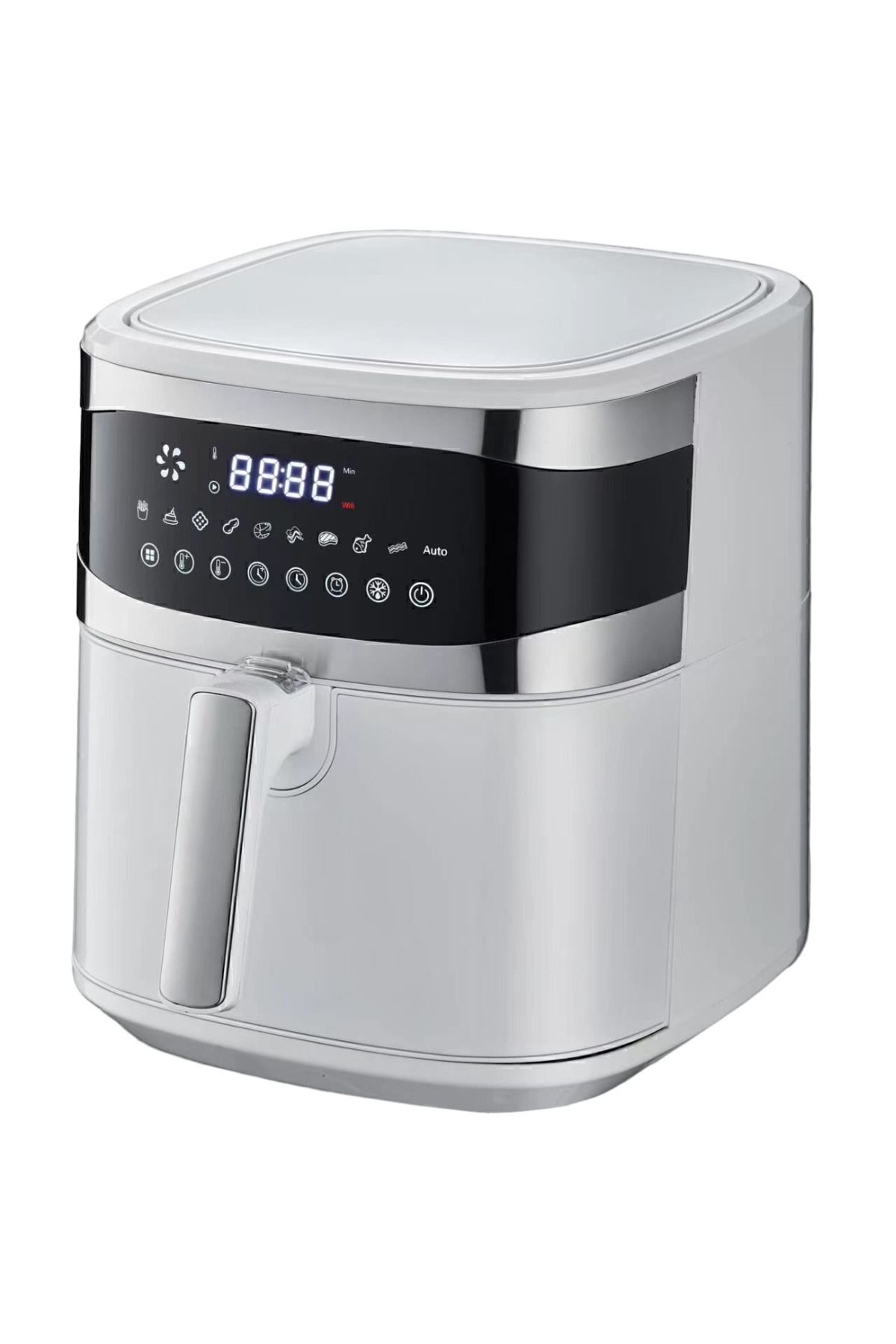 سرخ کن SMART AIR FRYER PRO6 STEEL WIFI 7.5 لیتری XXL سفید اورجینال RİOMİ