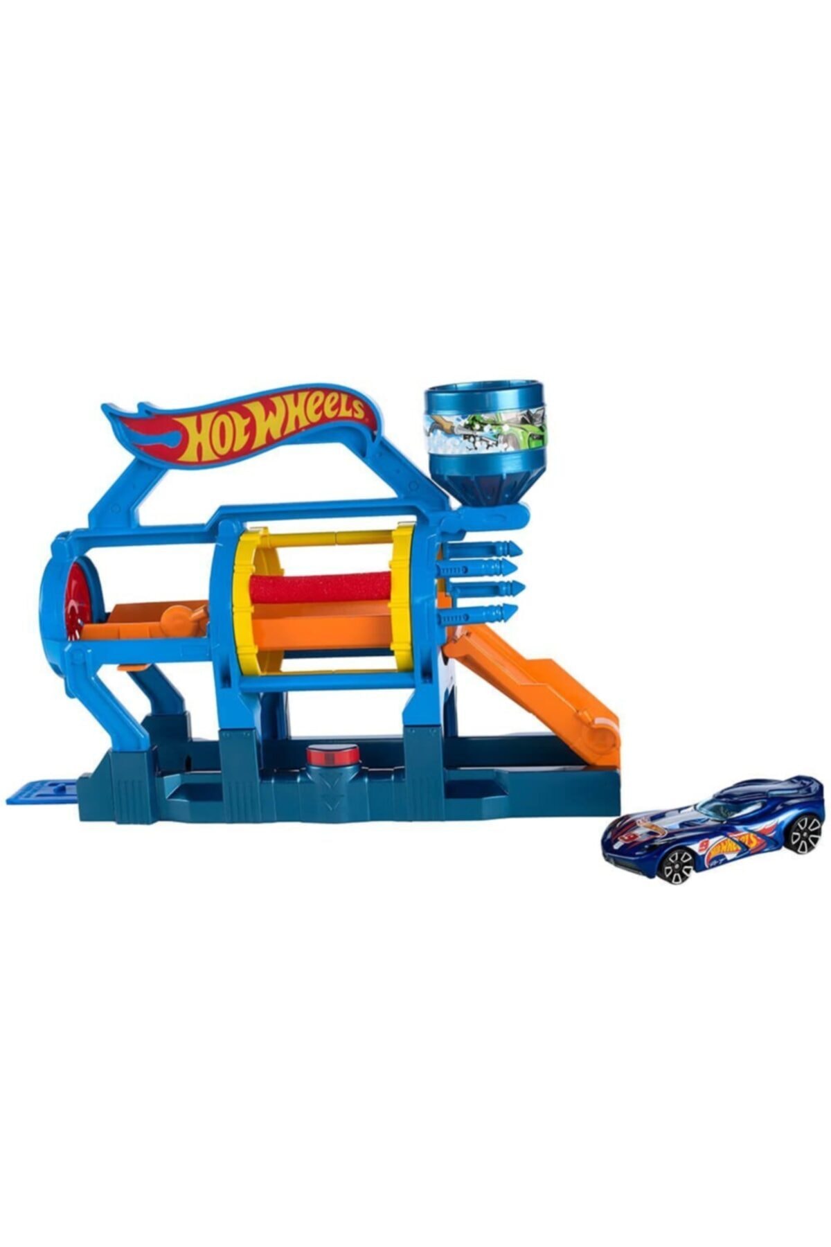 ماشین اسباب بازی SITTER STARTER SETS FJN34 FJN35 TURBO JET CAR WASHING هات ویلز اورجینال HOT WHEELS