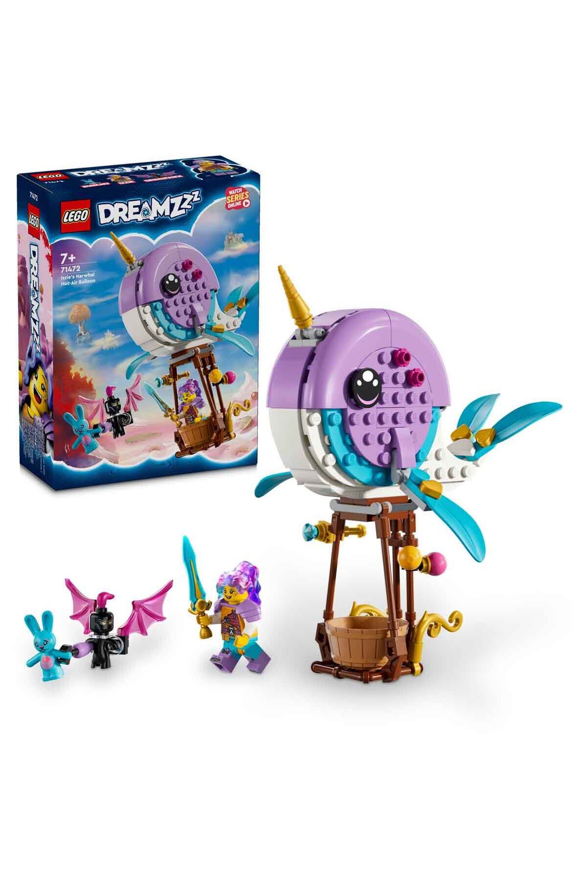 لگو و اسباب بازی های ساخت محور ® DREAMZZZ™ IZZIE'S NARWHAL HOT AIR BALLOON 71472 ساختمان برای سنین 7+ 156 قطعه اورجینال LEGO