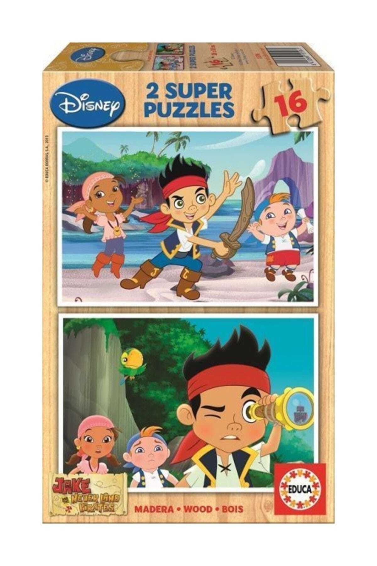 پازل جیک و دزدان دریایی NEVERLAND 2X16 چوبی ادوکا اورجینال EDUCA