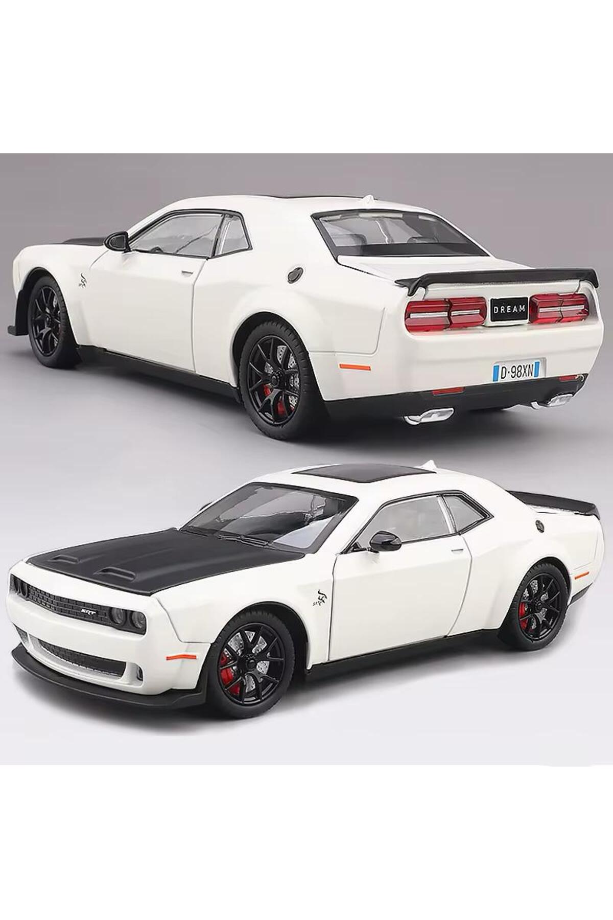 مدل خودرو DODGE CHALLENGER SRT سفید 1:24 DIECAST MODEL CAR ماشین کلکسیونی اورجینال SECTOYS