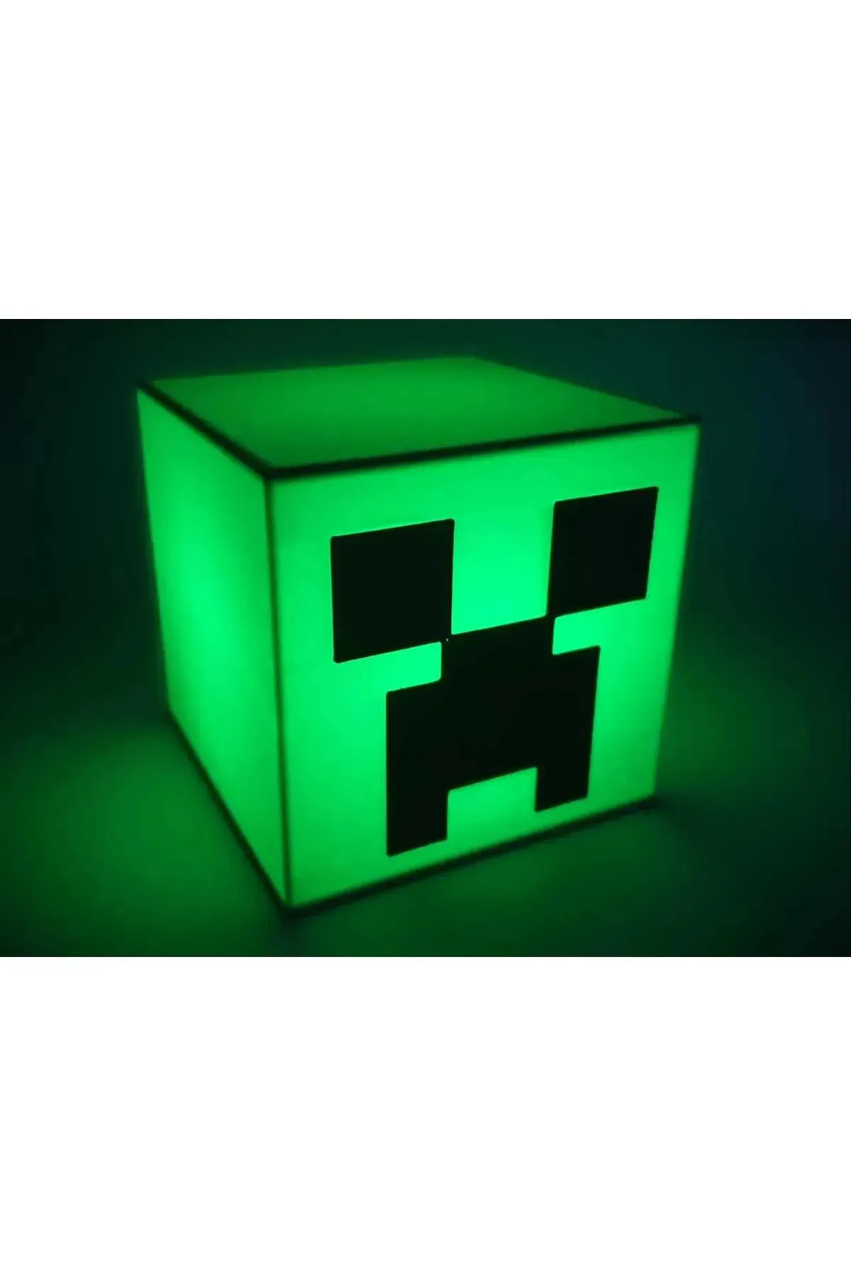 چراغ رومیزی و خواب لایت باکس MINECRAFT CREEPER LED با باتری کار می کند 3dprint.market