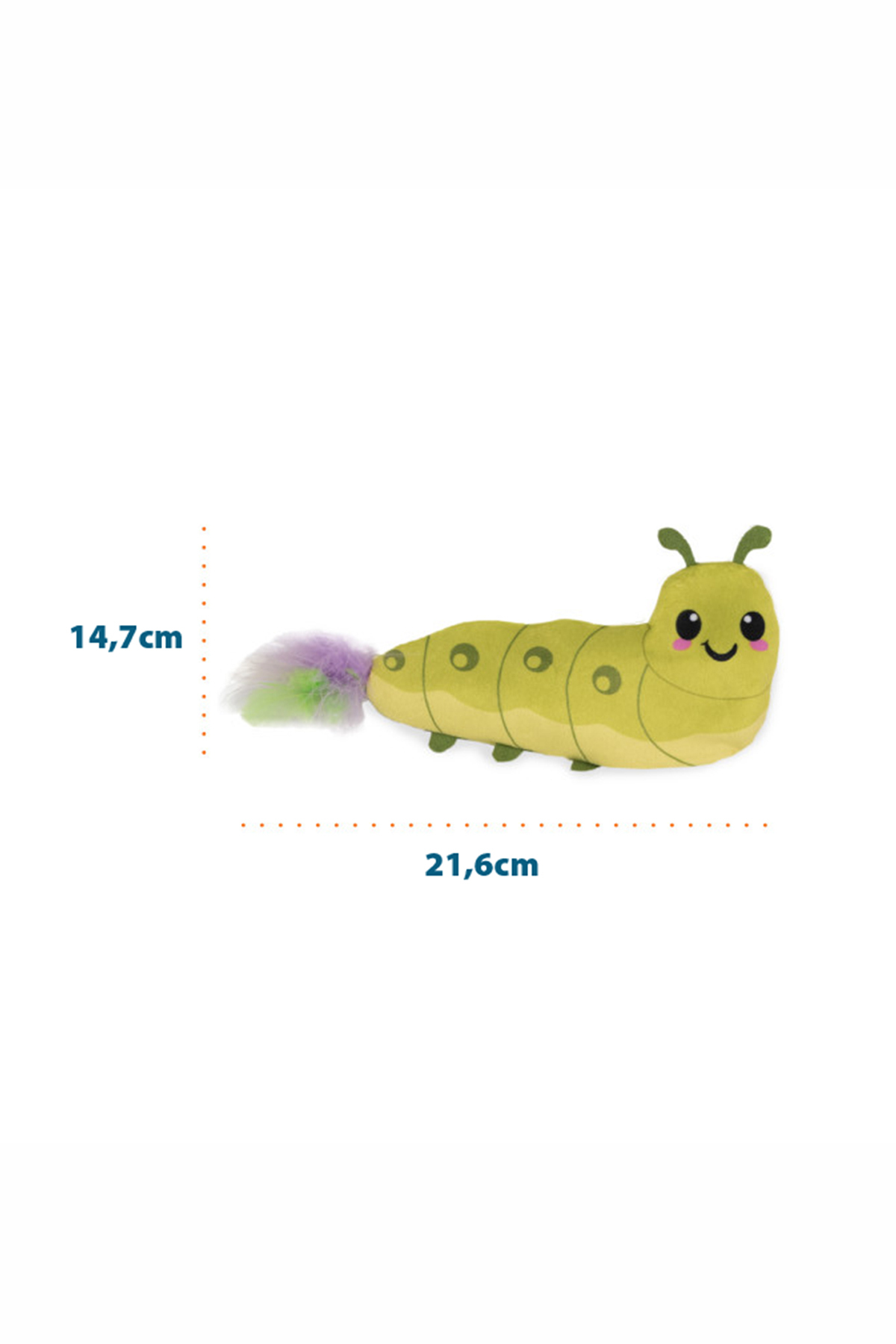 اسباب‌بازی کرمی متحرک گربه اوت‌وارد هاوند Outward Hound Catstages Wiggle Worm، مدل 350-71634M، چندرنگ