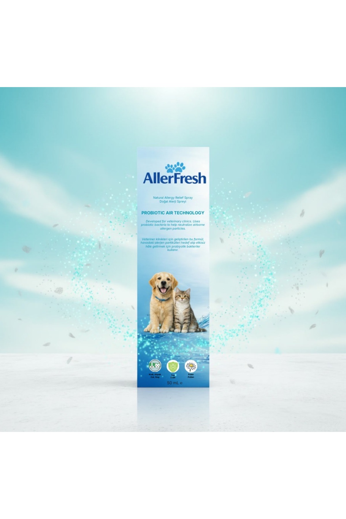 اسپری طبیعی پروبیوتیکی ضد آلرژی برای حیوانات خانگی آلر فرش Aller Fresh