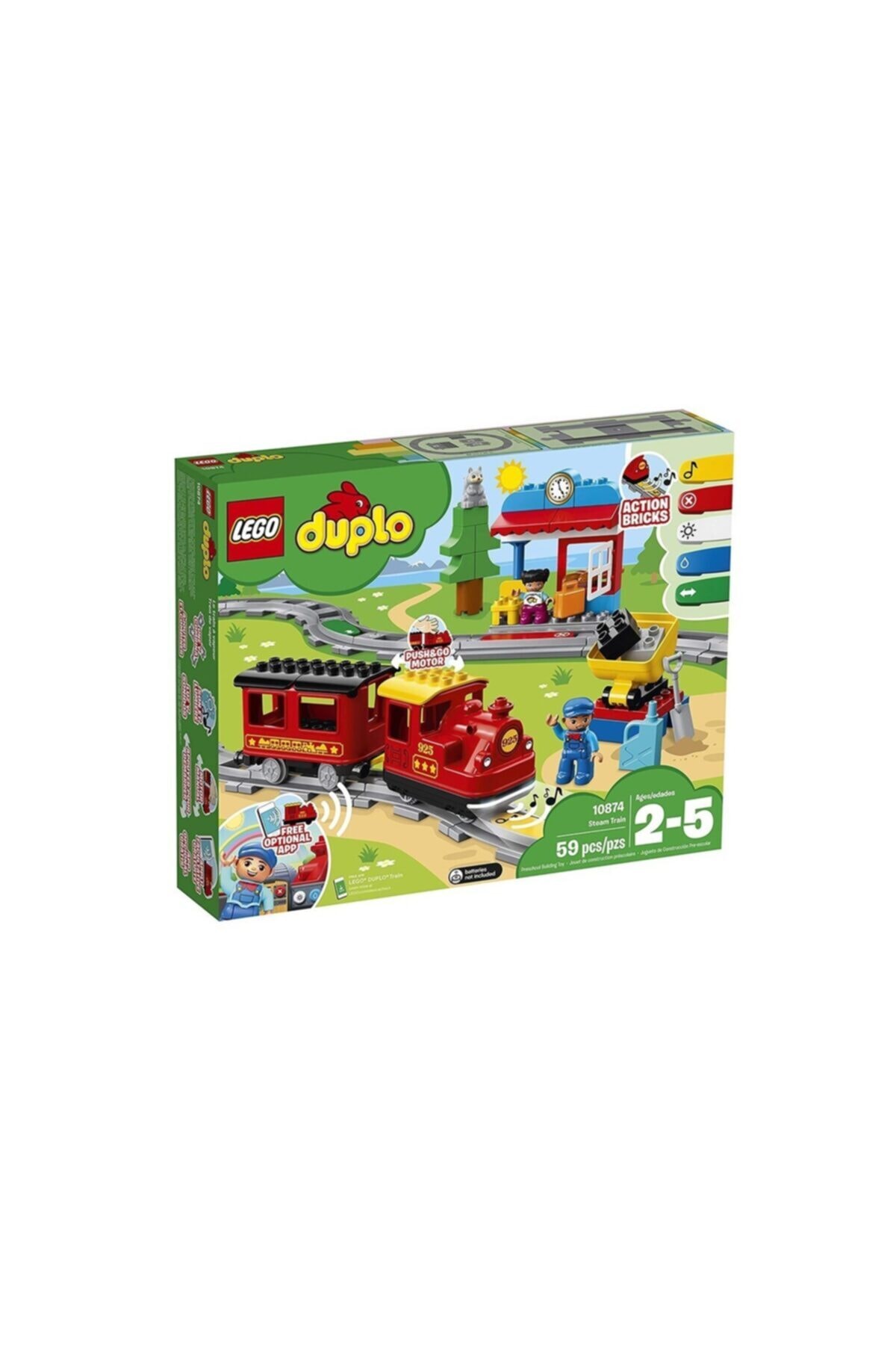 اسباب بازی های دیگر DUPLO TOWN STEAM TRAIN 59 PIECES 10874 اورجینال LEGO