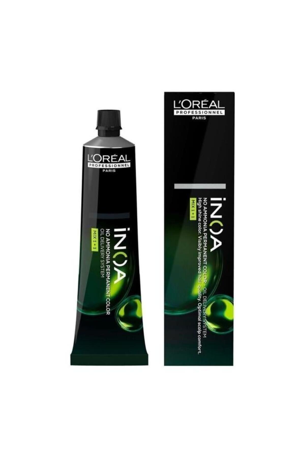 رنگ مو مردانه و زنانه LP INOA 4 60G VJ14 شاه بلوط میانی L'oreal Professionnel