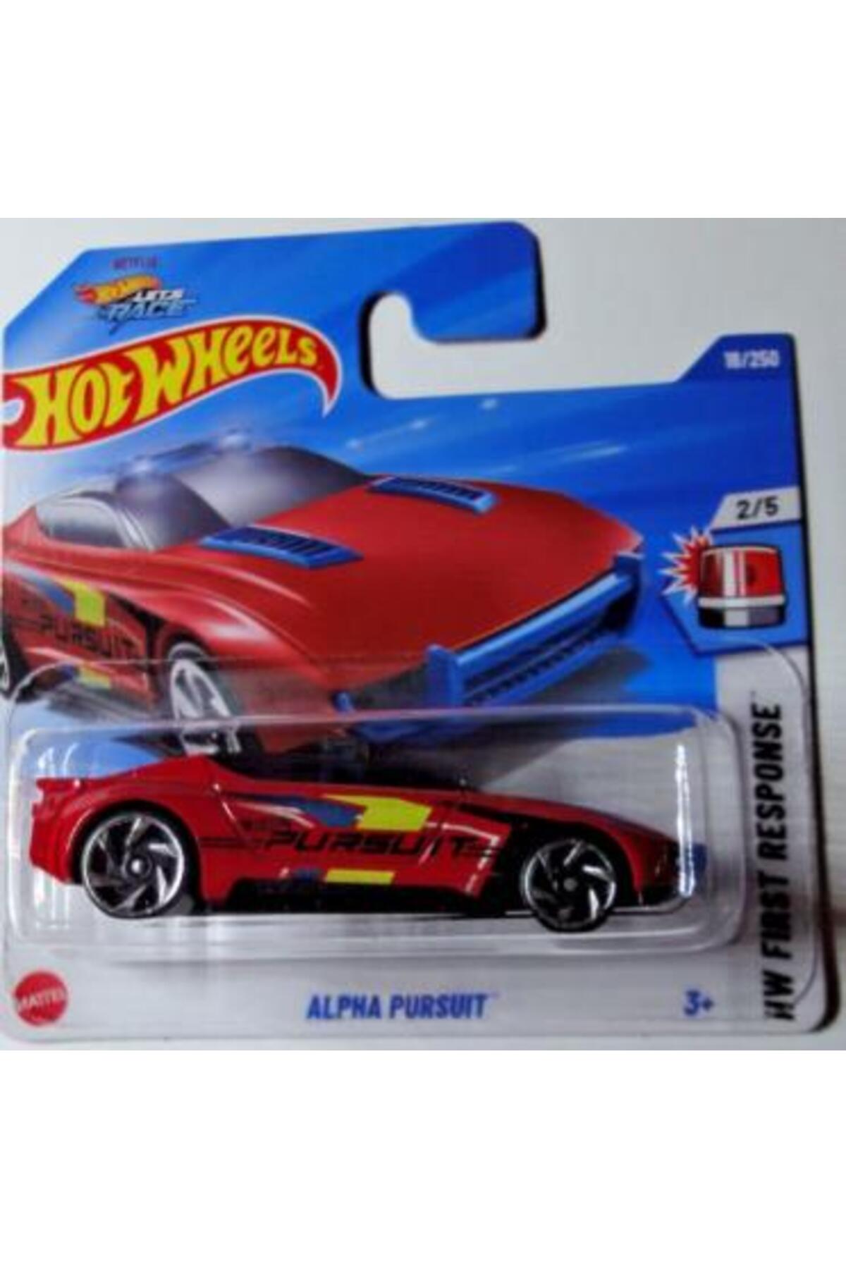 ماشین اسباب بازی SINGES ALPHA PURSUIT HYX49 پاسخ اول HW هات ویلز اورجینال HOT WHEELS