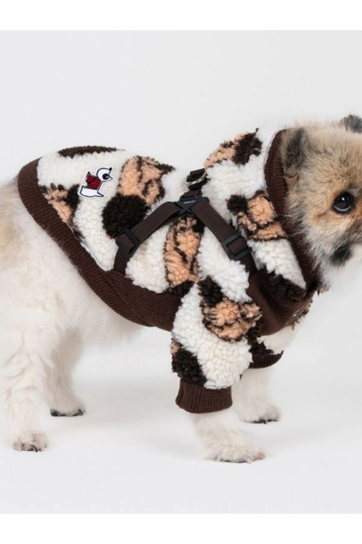 هودی پلار سگ پوپیا Puppia Max Hoodie، قهوه‌ای، مدل PAZD-TH2255
