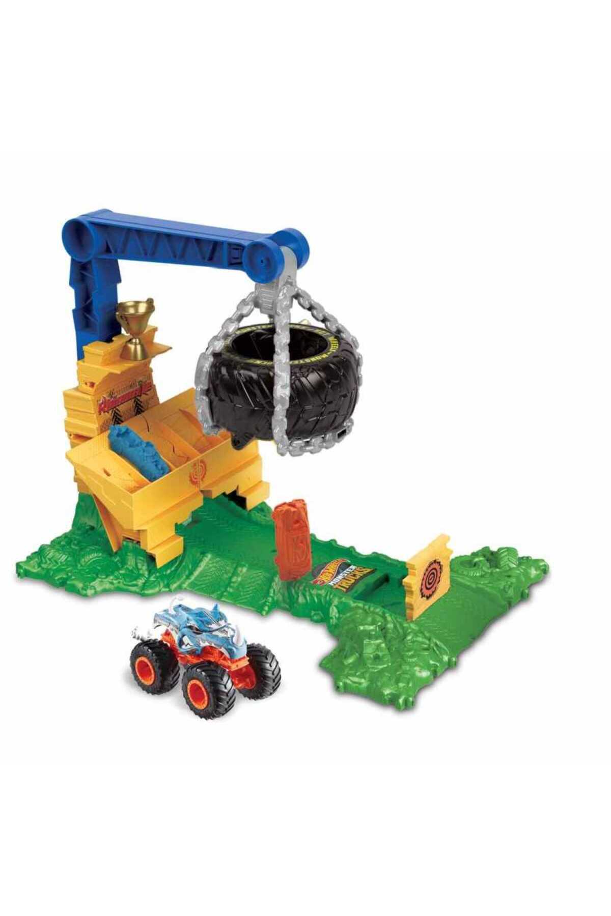 ست وسیله نقلیه چالش RHINOMITE در MONSTER TRUCKS ARENA MTL HTP18 از ترکیه HOT WHEELS