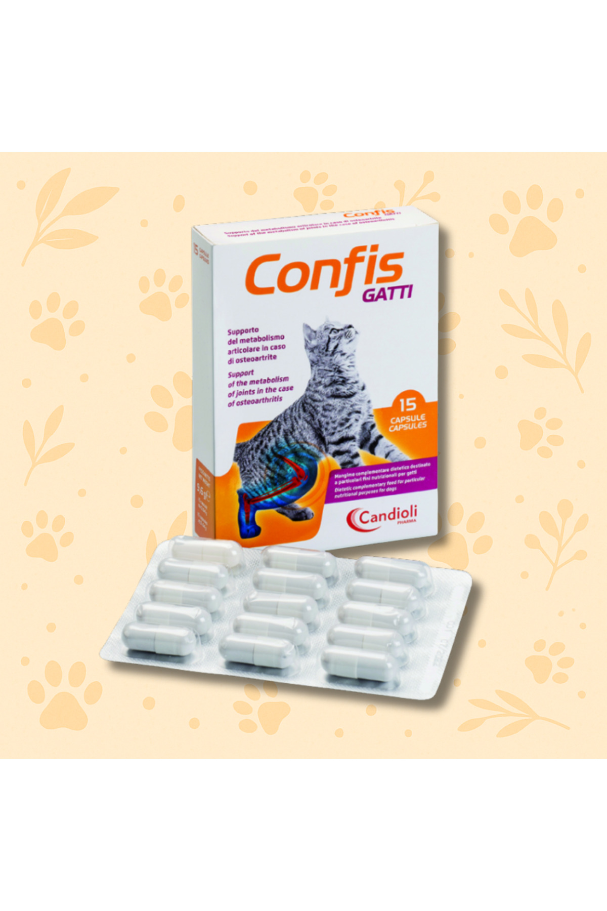 مکمل ویتامینی گربه کاندیولی candioli CONFIS GATTI CAT