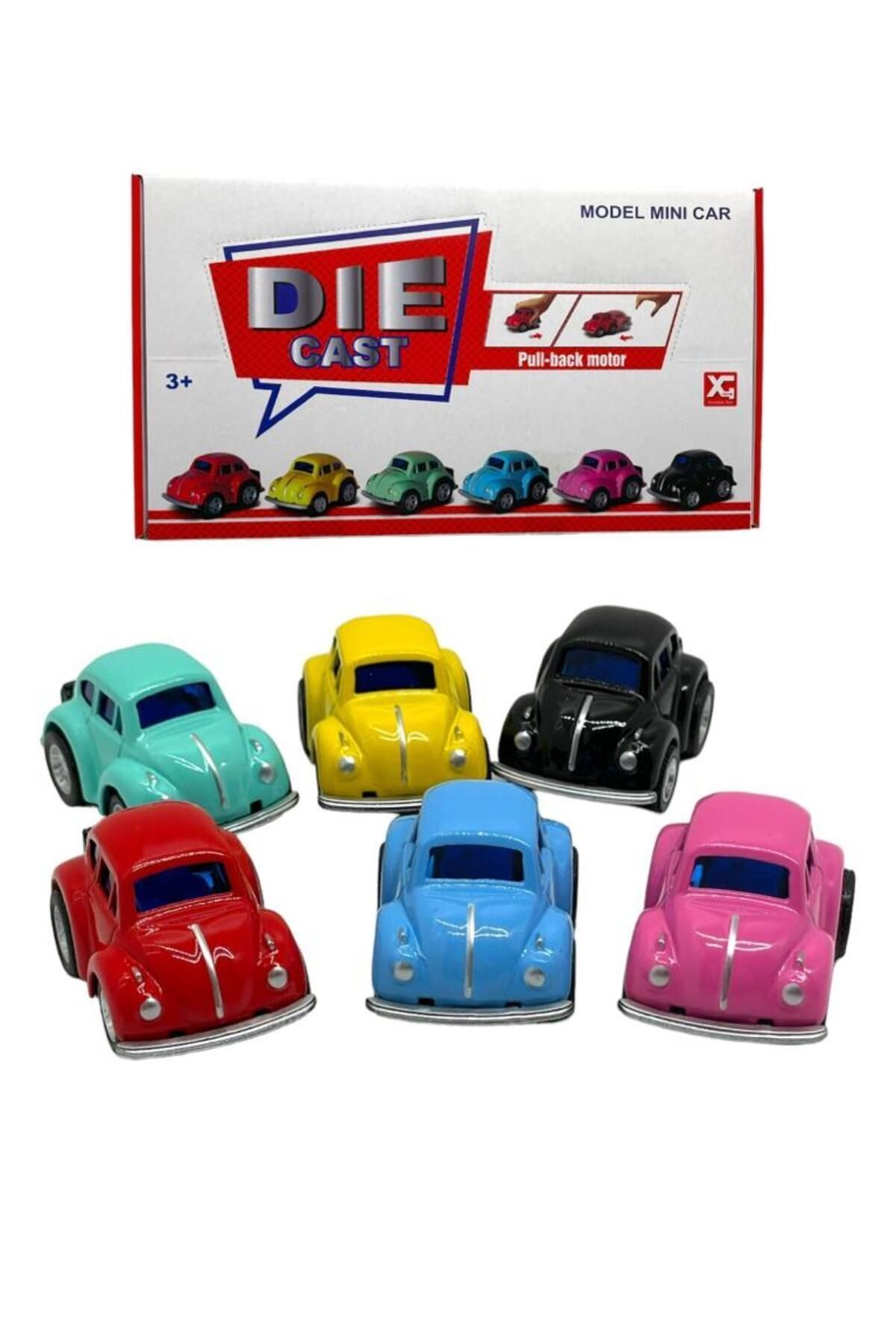 مدل خودرو VOSVOS 6 PIECE METAL PULL AND DROP TOY CAR MINI WOSWOS COLLECTIBLE 5 CM اورجینال TRUST STORE