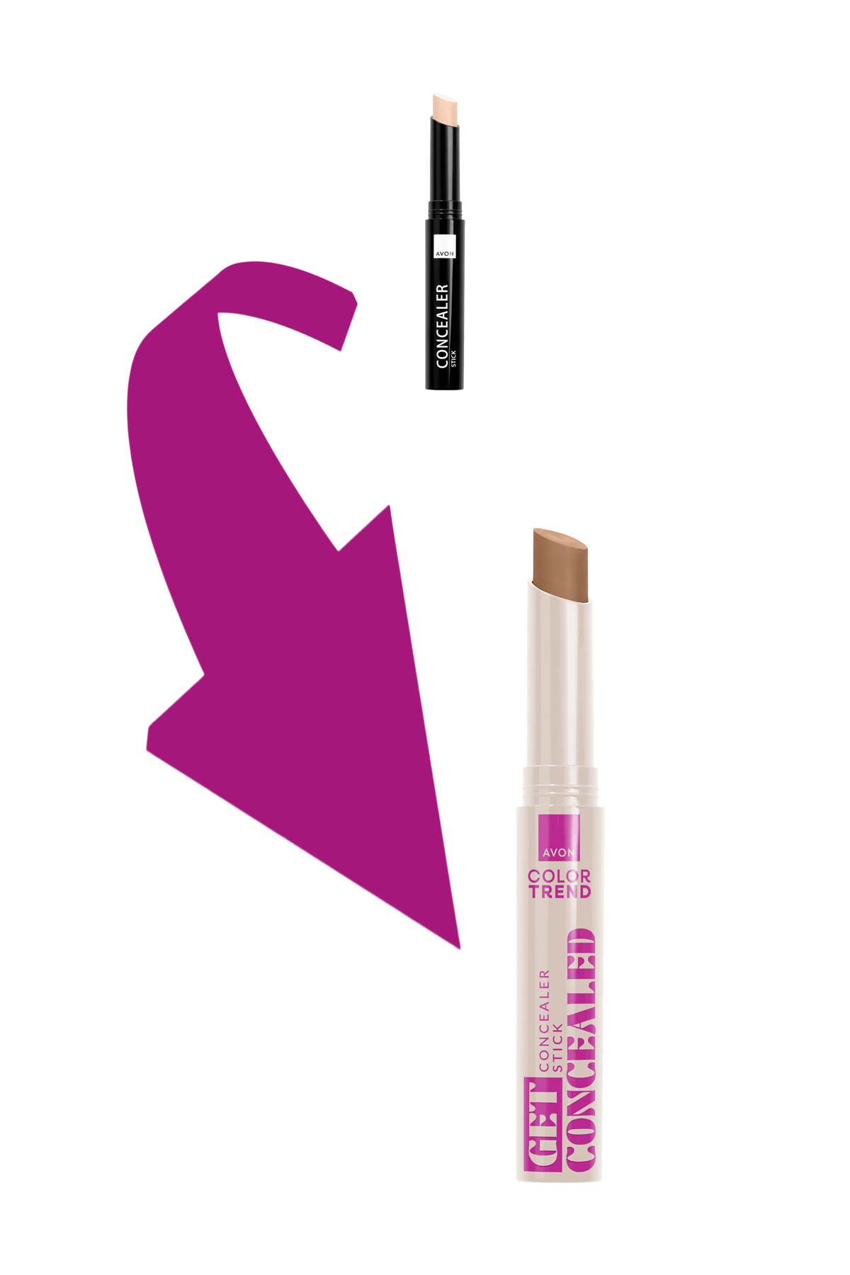 کانسیلر استیکی رنگ متالیک مدل 52N NEUTRAL DEEP مناسب برای همه جنسیت‌ها آون Avon