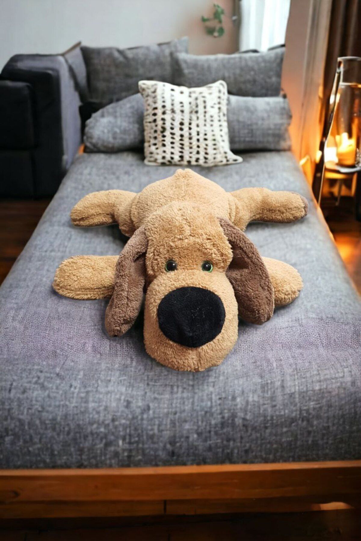 اسباب بازی های پشمی TOYZZ BIG NOSE DOG SLEEPING AND PLAYMATE PLUSUS PILLOW TOY Mellito
