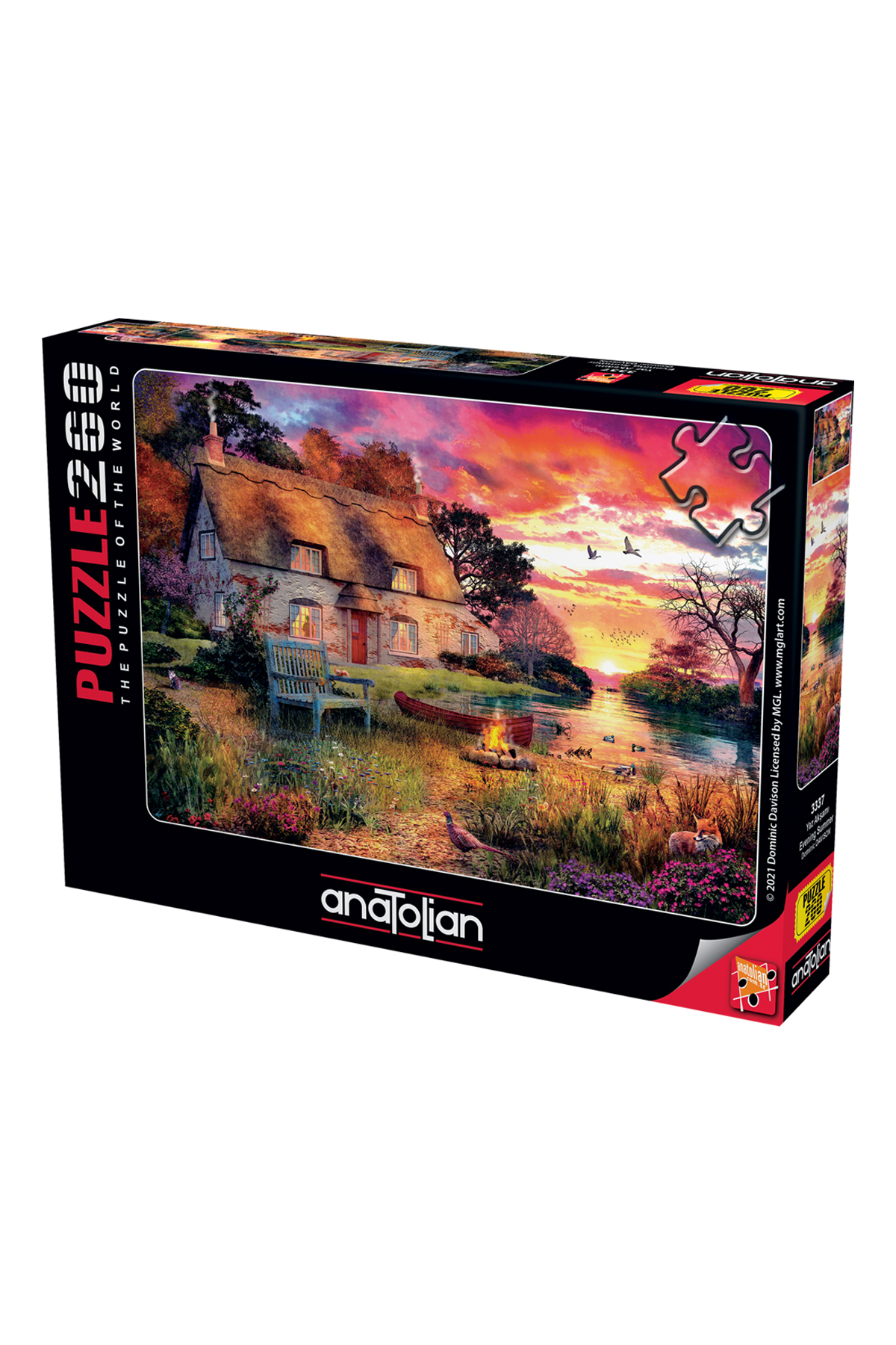 پازل اره منبت کاری مویی 260 XL PIECE SUMMER EVENING 3337 از ترکیه Anatolian Puzzle