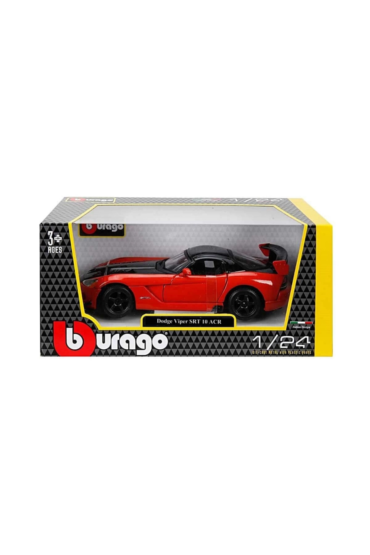 مدل خودرو BBURAGO 1:24 DODGE VIPER SRT 10 ACR ماشین اورجینال Flamex