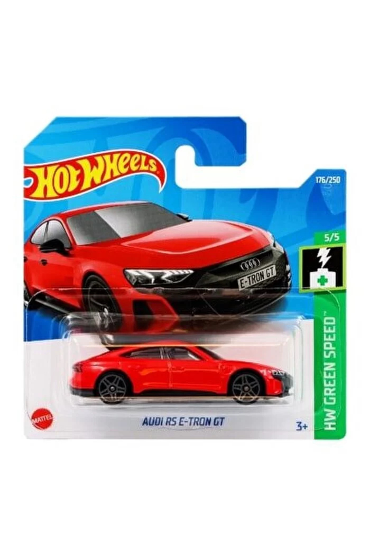 ماشین اسباب بازی AUDI RS E TRON GT هات ویلز اورجینال HOT WHEELS