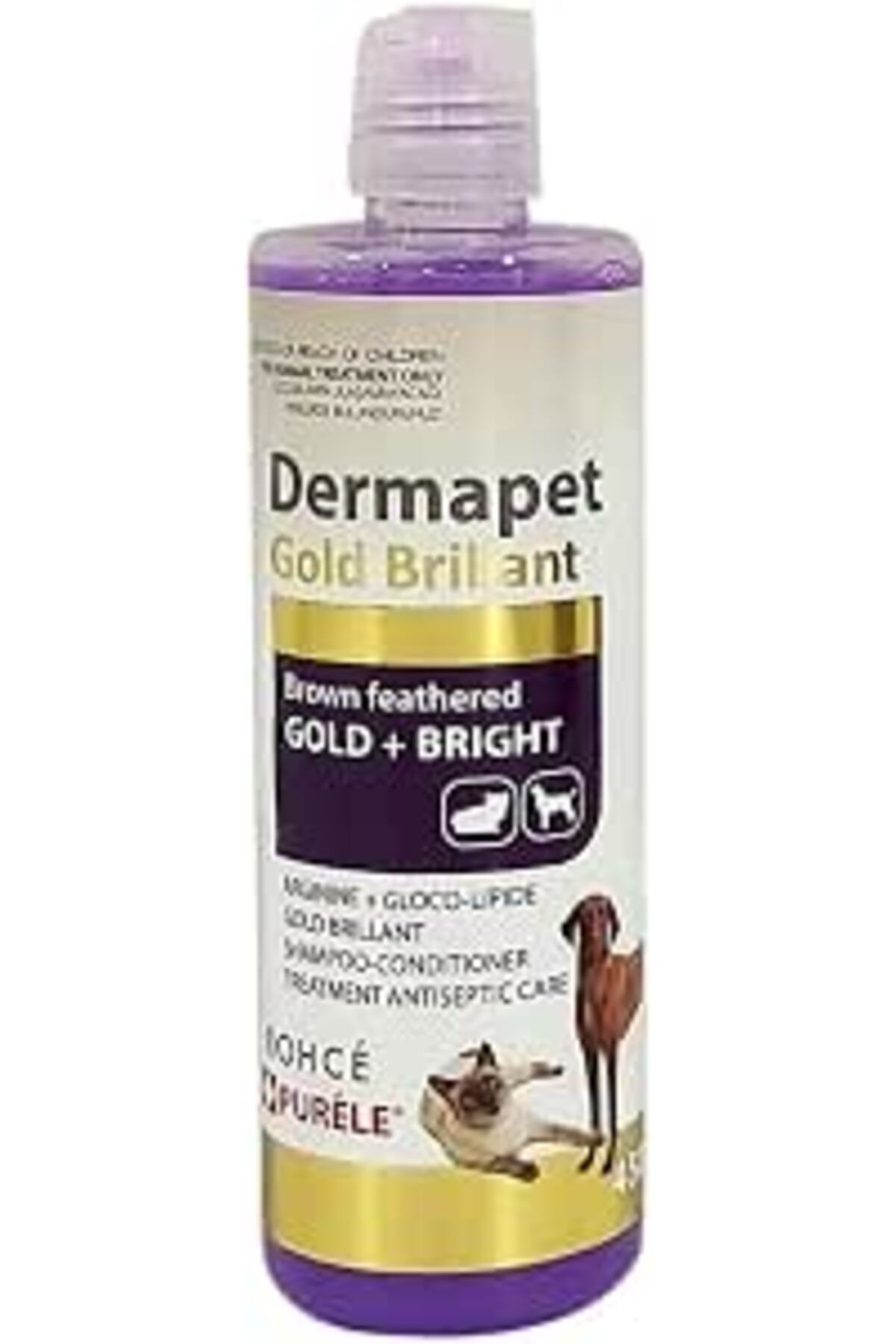 شامپوی کرمی Purele Dermapet داگی Doggie برای گربه و سگ‌های نژاد زرد و قهوه‌ای