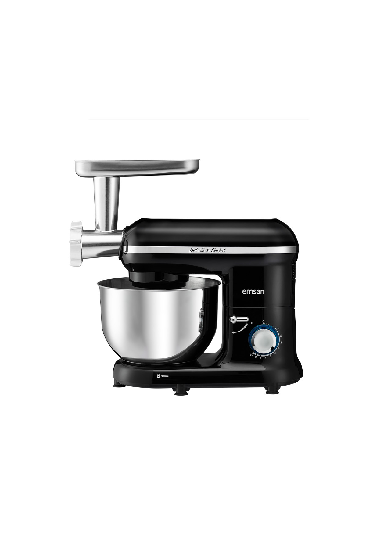 میکسر و ست پایه کامفورت BELLA GUSTO مشکی 1300W 5.5L اورجینال Emsan