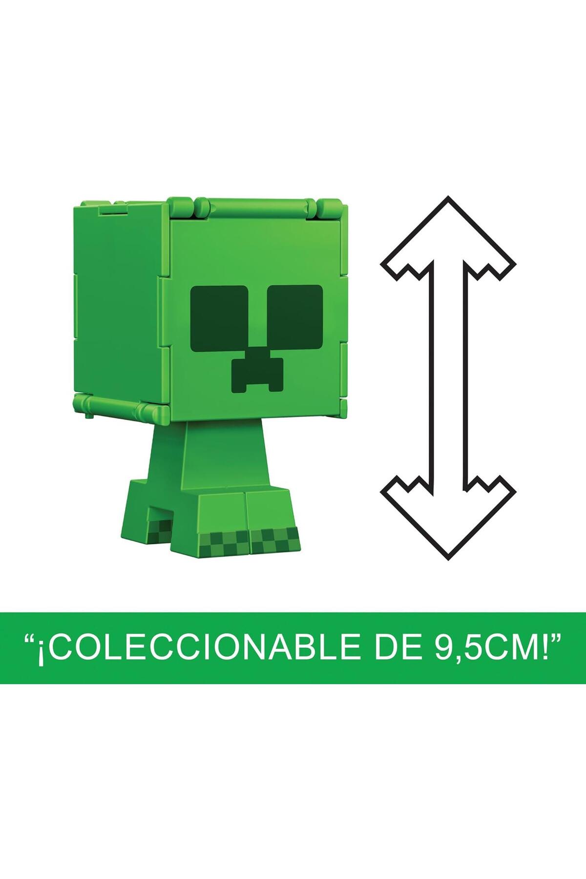 اسباب بازی های فیگور شخصیت MINECRAFT FLIPPIN' FIGS 2 IN 1 CREEPER و CHARGED Mattel