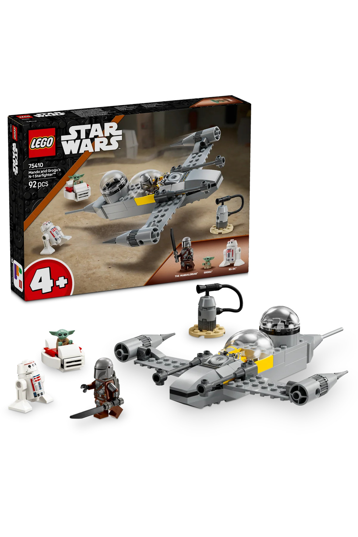 لگو و اسباب بازی های ساخت محور جنگ ستارگان MANDO گروگو N 1 STARFIGHTER 75410 اورجینال LEGO