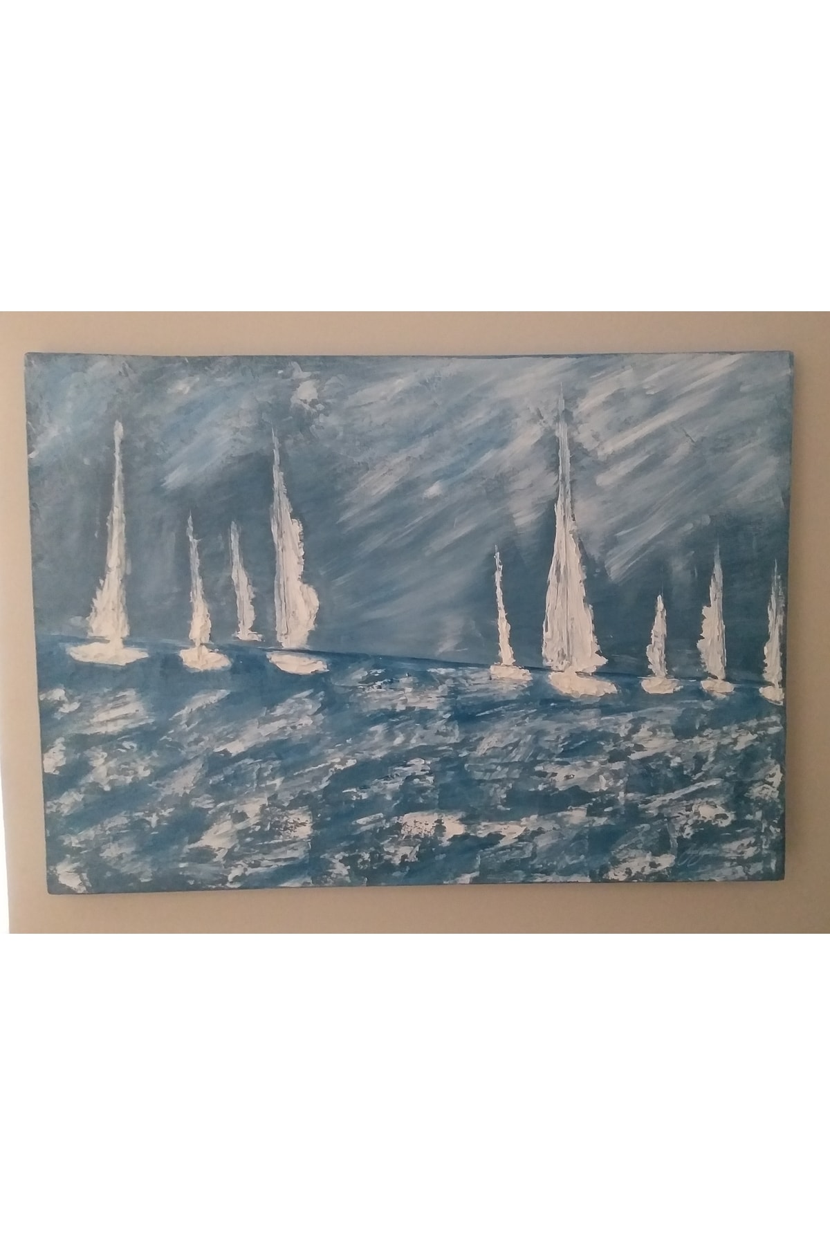 فیگور SNOW SEA WAVE SAILING SHIP هدیه دفتر خانه دیواری کشتی قایقرانی شکل HOBBY HOUSE