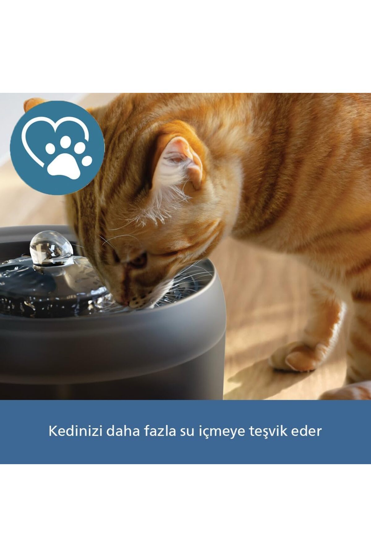 آب‌خوری فواره‌ای هوشمند حیوانات خانگی فیلیپس Philips سری 3000، مدل PAW3210/02، ۲٫۲ لیتر 2.2L