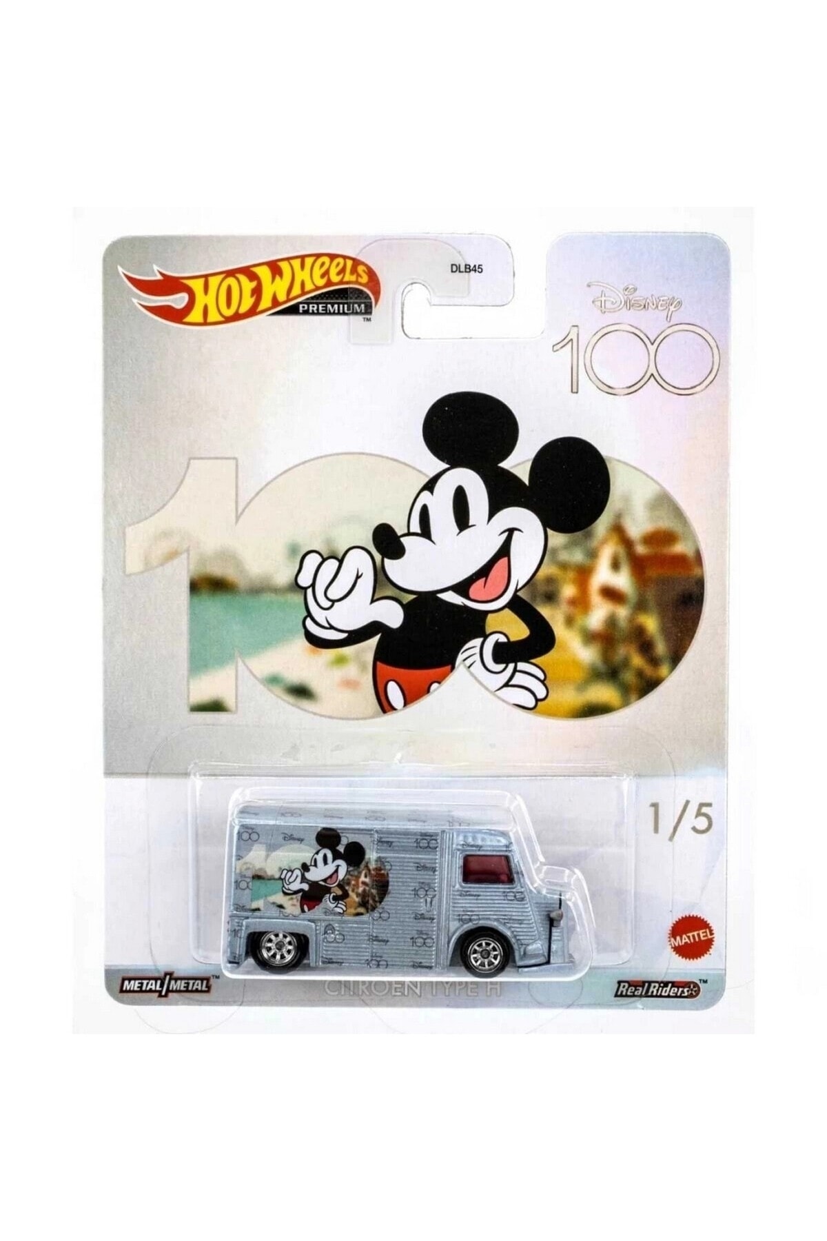 ماشین اسباب بازی DLB45 HOT WHEELS PREMIUM DISNEY 100 MICKEY CITROEN TYPE H HCN85 از ترکیه HOT WHEELS
