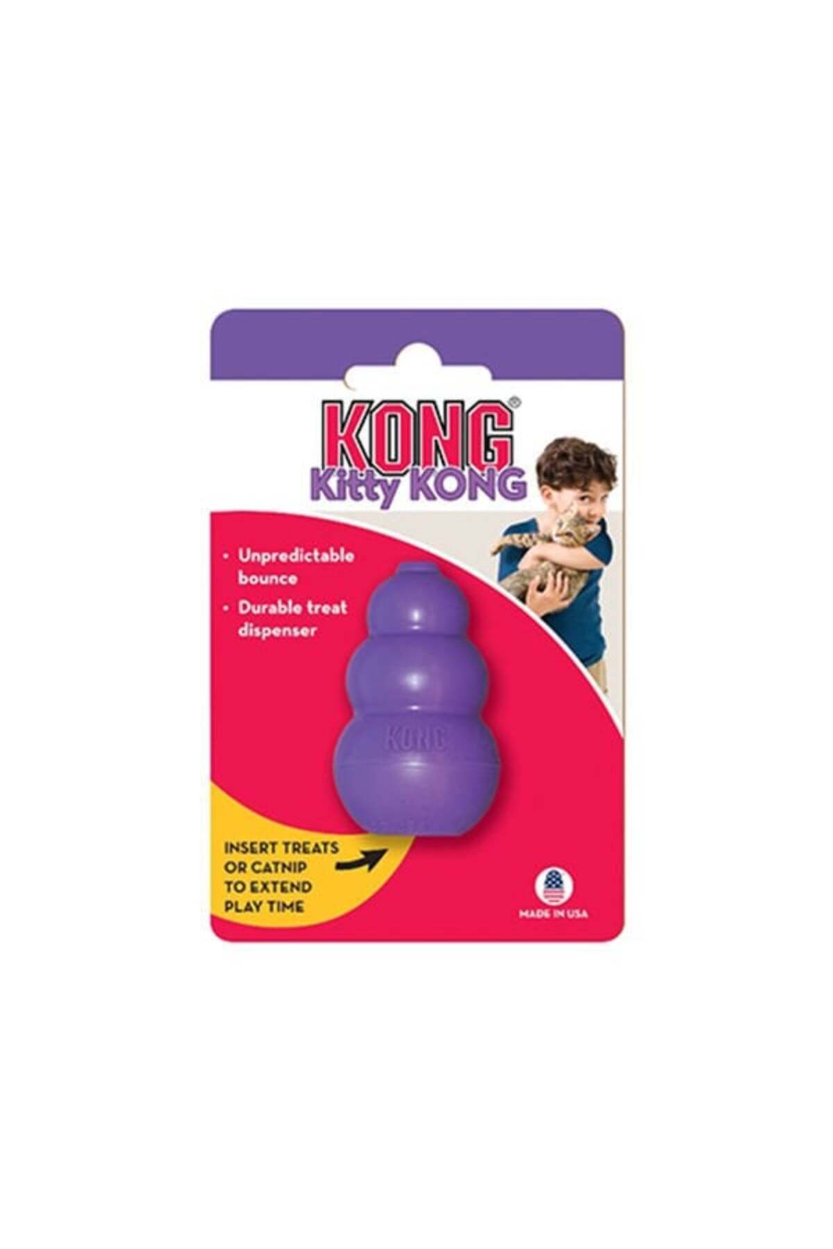 اسباب‌بازی گربه کونگ Kong Kitty Cat، سفید و حاوی کت‌نیپ