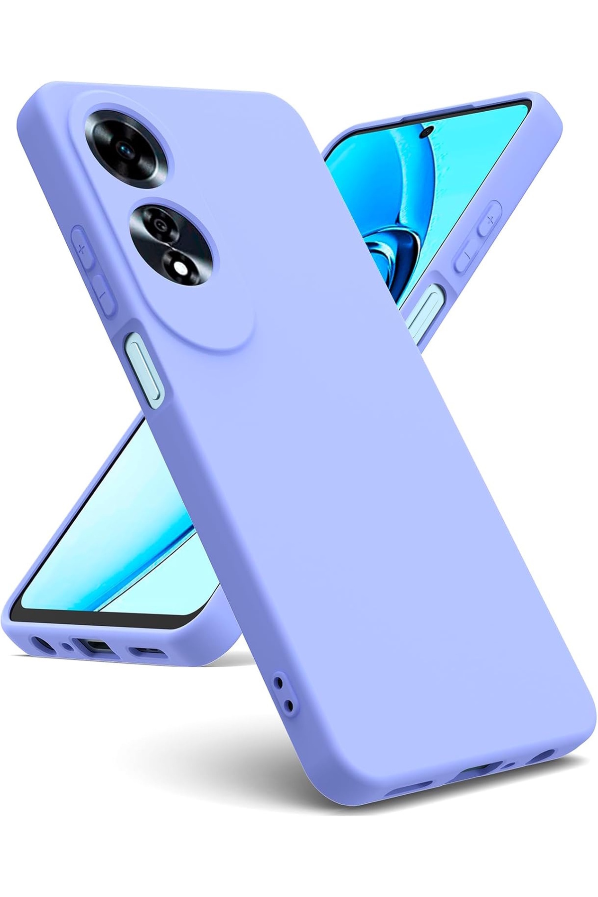 کاور و قاب دوربین راه‌اندازی کیس OPPO A60 دارای محفظه در داخل مخملی نرم سیلیکونی مات احساس مایع m.tk moveteck