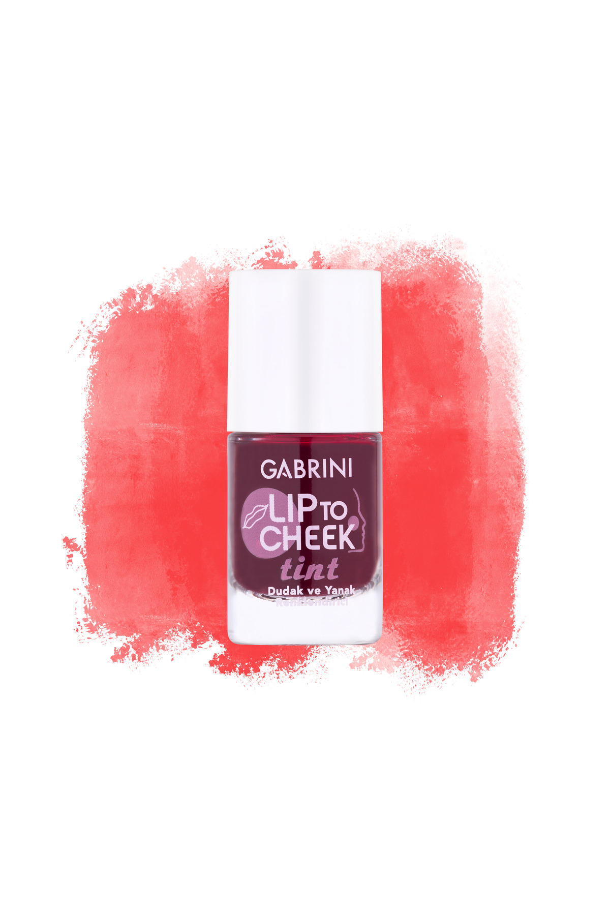 رژ لب به گونه قرمز مرجانی رنگ Gabrini