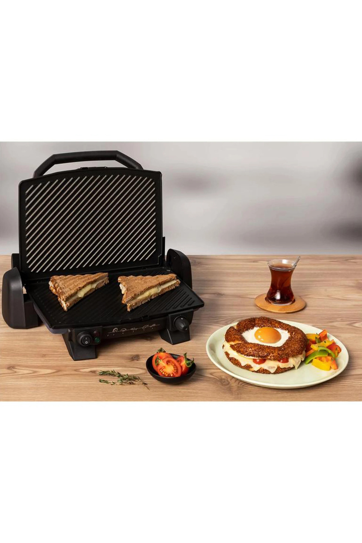دستگاه ساندویچ و تست TOAST EXPERT GRILL AND TOASTER INOX روکش چدن نچسب اورجینال TEFAL