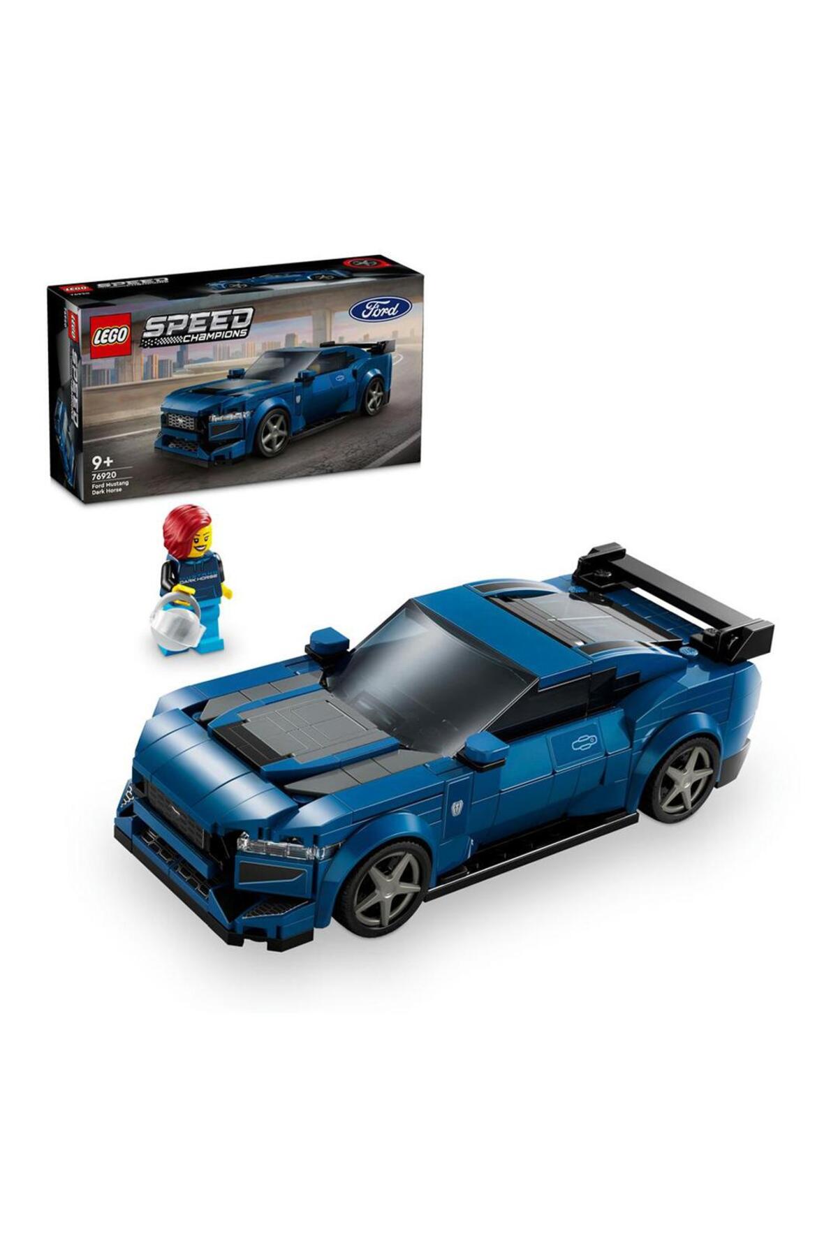 لگو و اسباب بازی های ساخت محور SPEED ​​CHAMPIONS FORD MUSTANG تیره HORSE ورزشی CAR 76920 344PC COLLECTOR MINIFIGURE اورجینال LEGO