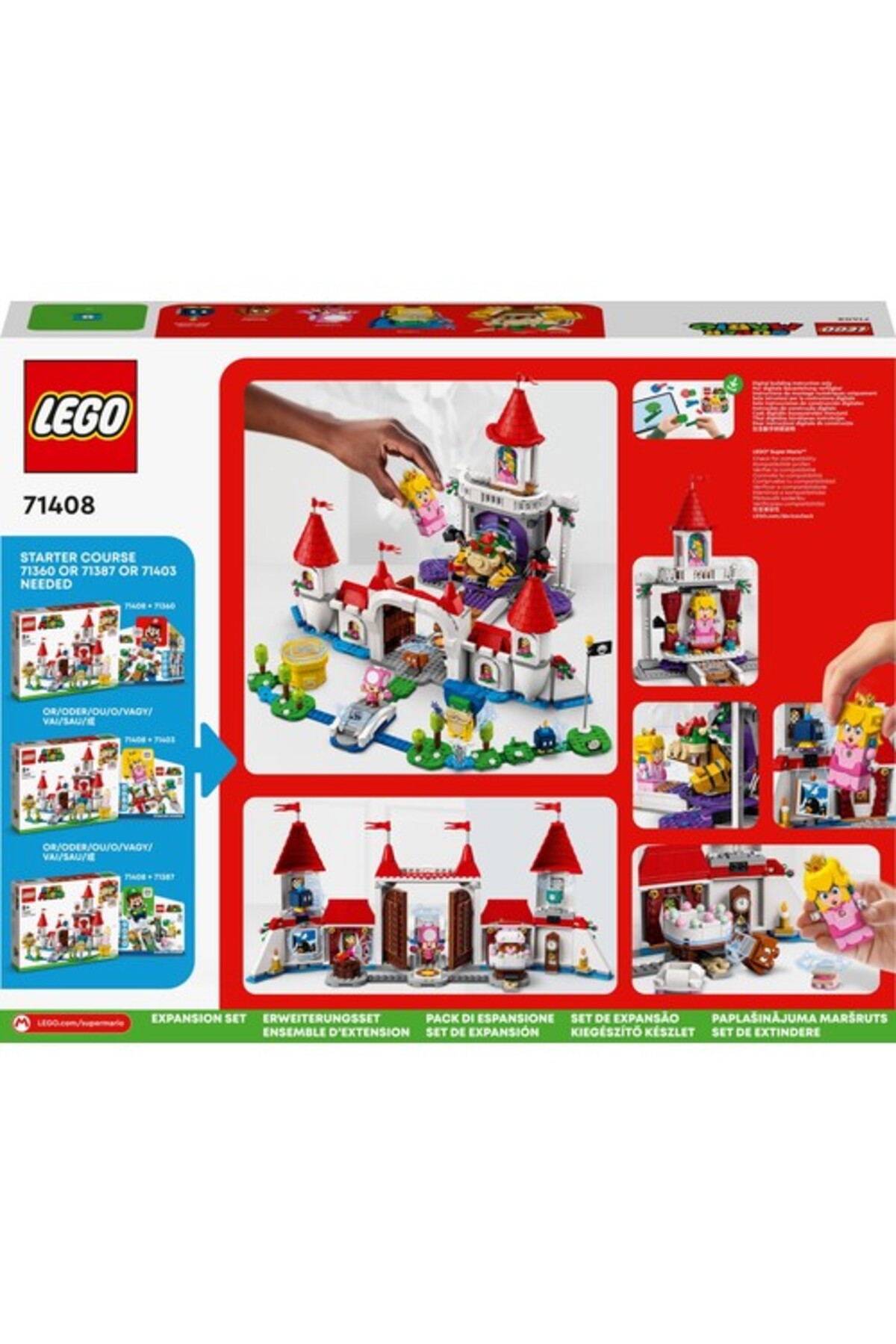 لگو و اسباب بازی های ساخت محور قلعه پرنسس هلو SUPER MARIO 71408 از ترکیه LEGO